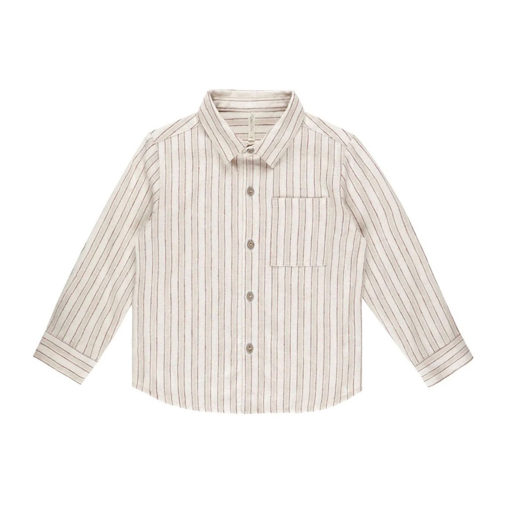 Rylee + cru stone stripe button down